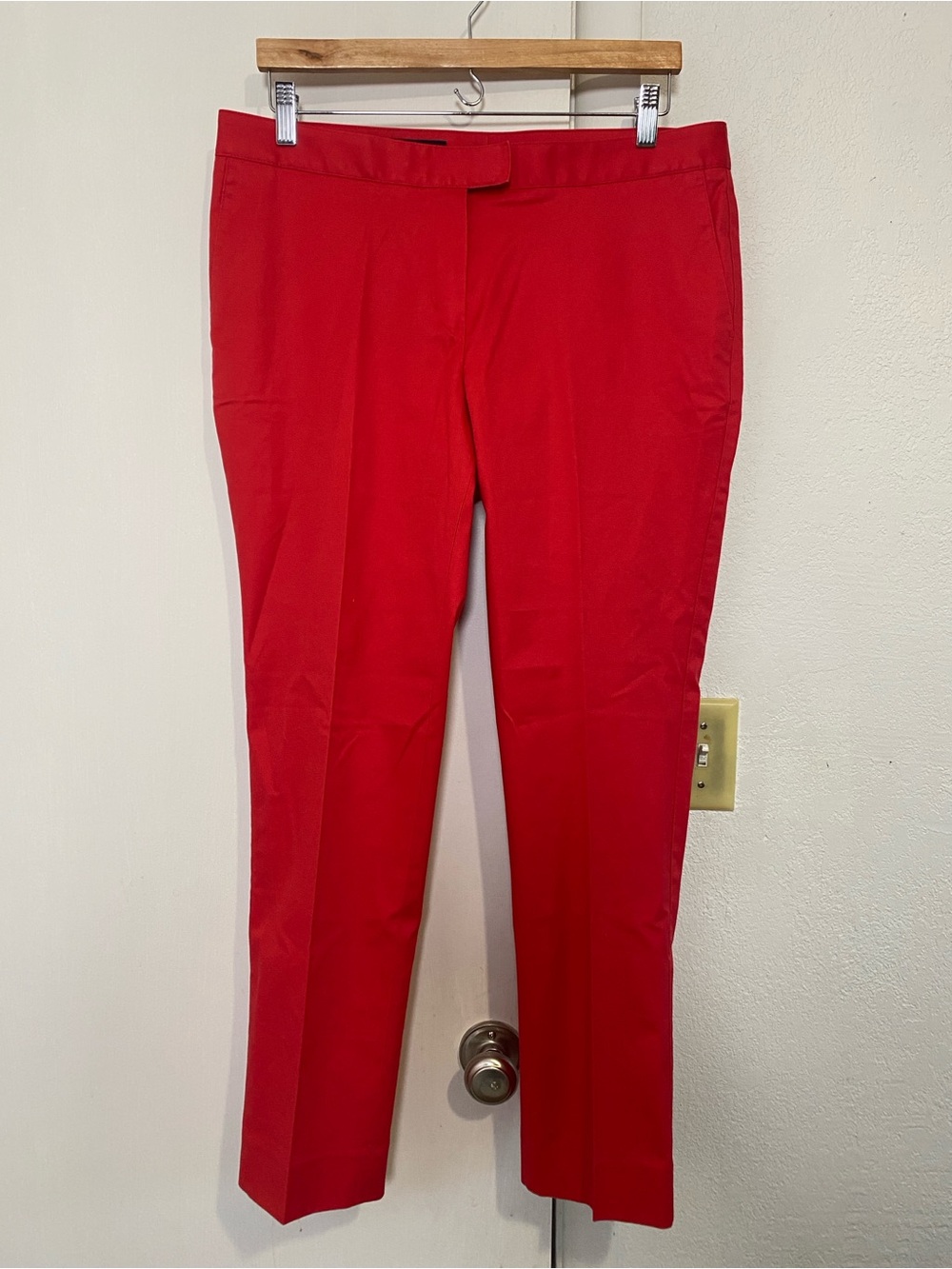 Brooks Brothers Stretch Cotton Advantage Chino Pants Size 10 Red Flattering Fit - Picture 2 of 11